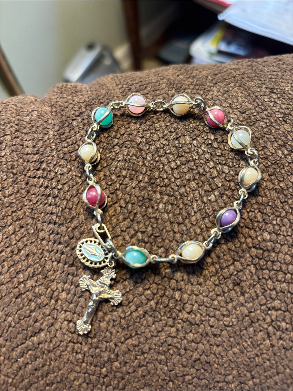 Vintage rosary bracelet-